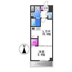 リアライズ小路駅前 1LDKの間取図画像