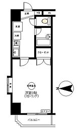 アンシャンテ坂戸 1Kの間取図画像