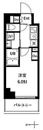 アーバンパーク川口並木 1Kの間取図画像