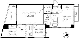 ParkCube平和台 3LDKの間取図画像