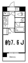 ドゥーエ西大島2 1Kの間取図画像