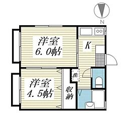 ビラK&M 2Kの間取図画像