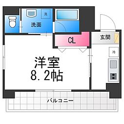 LamerSuwanomori 1Kの間取図画像