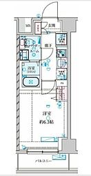 GENOVIA 南鳩ヶ谷 1Kの間取図画像