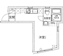 LUDENS練馬高野台MAXIV ワンルームの間取図画像