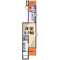 Casa 1DKの間取図画像
