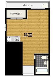 ティネロ ワンルームの間取図画像