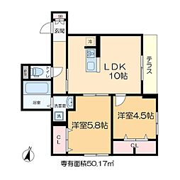 間取図画像 2LDK