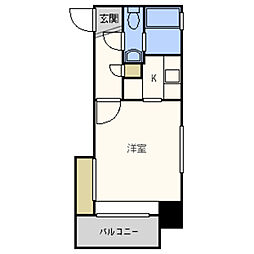 エステート・モア高宮通り 1Kの間取図画像