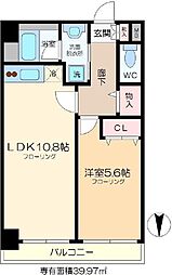 シャルマンドミール 1LDKの間取図画像