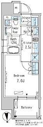 パークアクシス新御徒町イースト 1Kの間取図画像