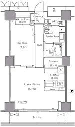 間取図画像 1LDK