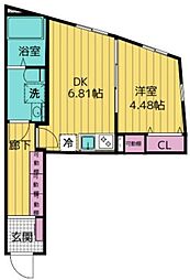 間取図画像 1DK
