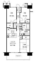 ソル・シエーナ川口 3LDKの間取図画像