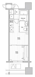 TOPAZ本厚木 1DKの間取図画像