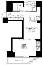 ミテッツア千代田三崎町 1DKの間取図画像