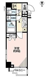 プレール・ドゥーク大山駅前 1Kの間取図画像