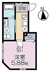 グランシャレー千住旭町 2階/-