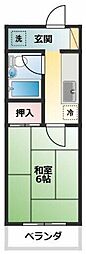 Fビル 1Kの間取図画像