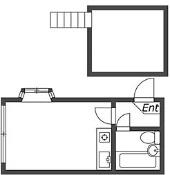 プラザドゥミハルB ワンルームの間取図画像