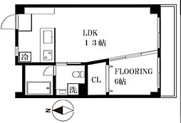 目黒ロイヤルプラザ 1LDKの間取図画像
