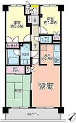 藤和ライブタウン横浜神大寺Bウイング 3LDKの間取図画像