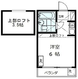 ビッグストーン荻窪 ワンルームの間取図画像
