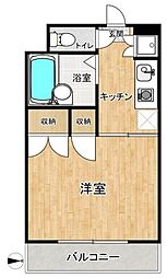 JLBグランエクリュ武蔵小金井 1Kの間取図画像