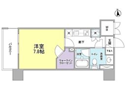 VANTAGEHASUNE 1Kの間取図画像