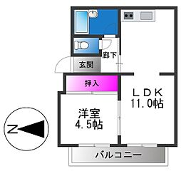 Serie 1LDKの間取図画像