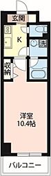 エスティメゾン秋葉原 1Kの間取図画像