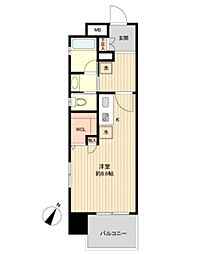 グラディート町田 ワンルームの間取図画像