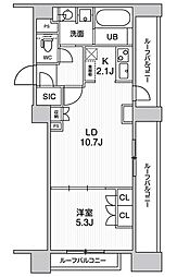 SEASONFLATS新高円寺 1LDKの間取図画像