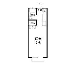 エステートピア岩崎台 ワンルームの間取図画像