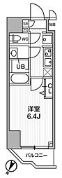 ALTERNA横濱阪東橋 1Kの間取図画像