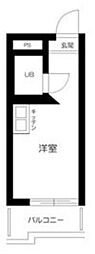 TOP中野第2 ワンルームの間取図画像