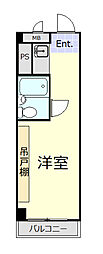 五反田ダイヤモンドマンション ワンルームの間取図画像