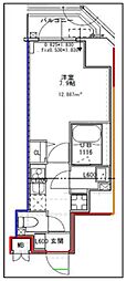S-RESIDENCE文京小石川 1Kの間取図画像