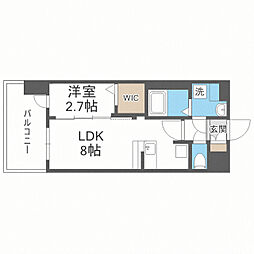 グランフォーレ千早プレミア 1LDKの間取図画像