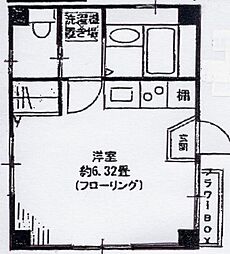 F・E大口 ワンルームの間取図画像