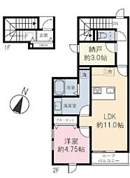 チェトラ新大塚 1SLDKの間取図画像