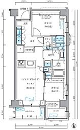 品川区東品川4丁目マンション 2LDKの間取図画像