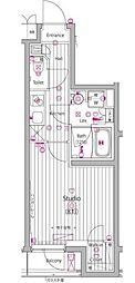 ガーラ・グランディ小竹向原 1Kの間取図画像