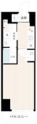 AXAS大森西アジールコート 1Kの間取図画像
