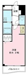 プラティークレジデンスみもみ ワンルームの間取図画像