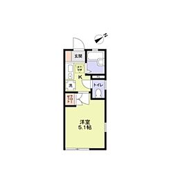 グランフォレスタみずほ台 1Kの間取図画像
