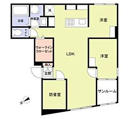 エテルネル曳舟 1LDKの間取図画像