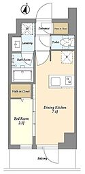 AIFLAT阿佐ヶ谷 1DKの間取図画像