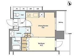 間取図画像 1LDK