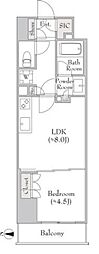 ルミーク錦糸町 1LDKの間取図画像